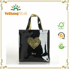Hot Sale Famous Shiny PVC Handled Harrods Shopping Tote Bags